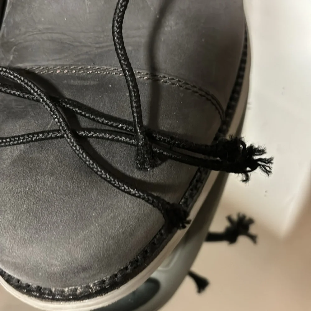 Cole Haan Lunargrand Boots Men’s 10 M Cap Toe Gray Lace Up Casual Waterproof‎